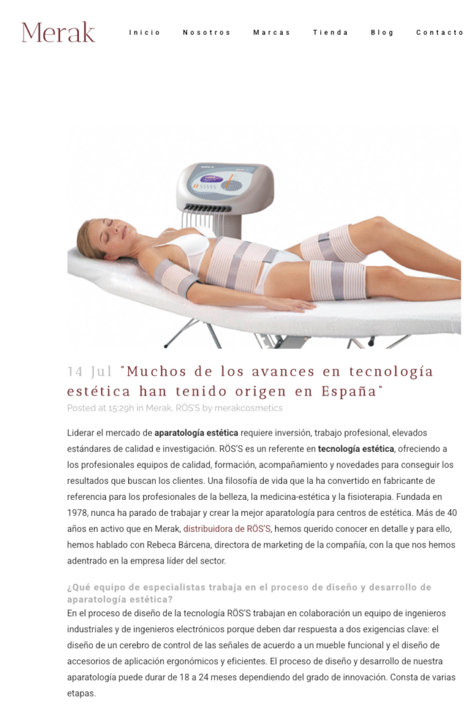 ROSS ESTETICA Interview Merak